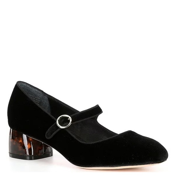 Deltan
Grace Velvet Mary Jane Tortoise Block Heel Pumps - Picture 1 of 6